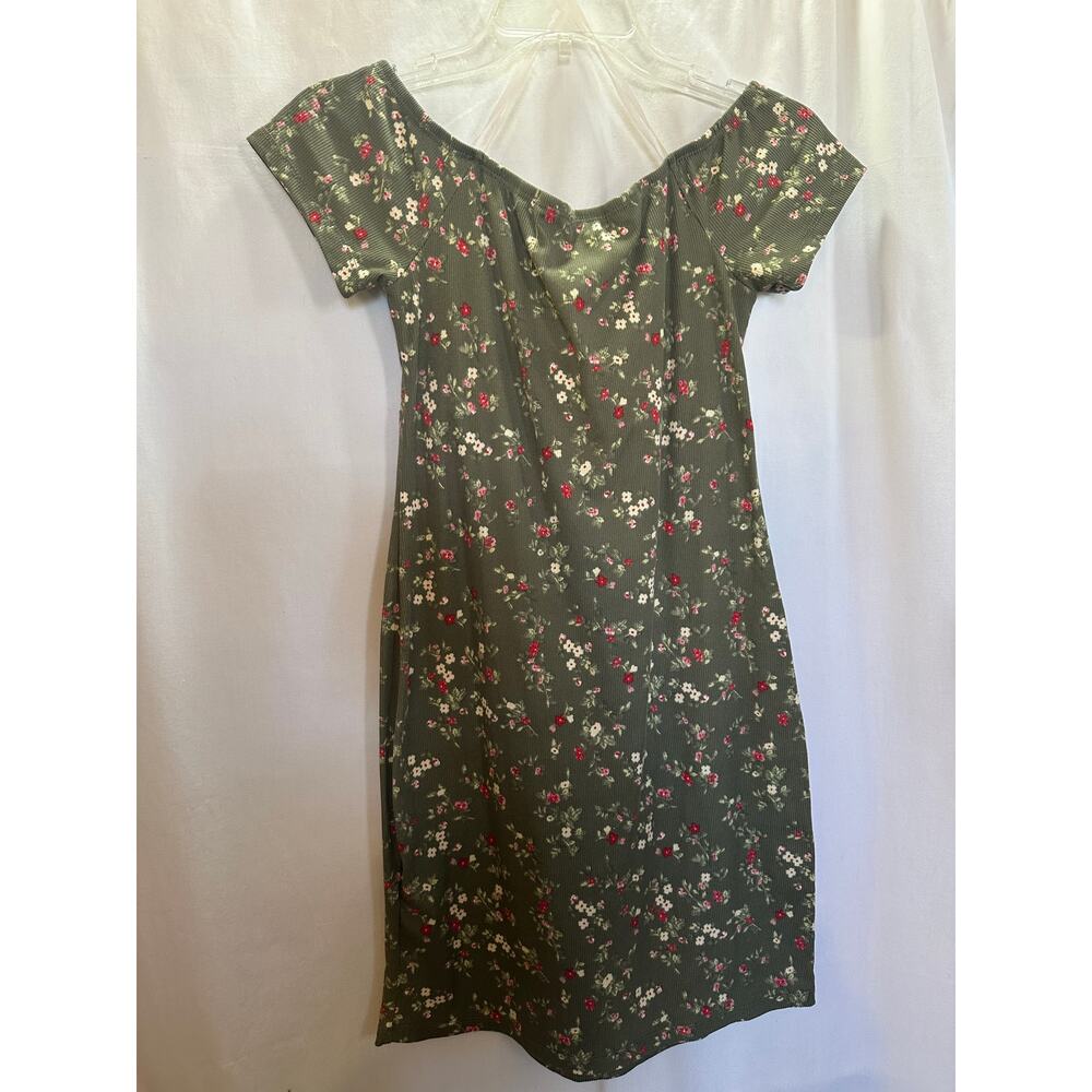 Justify Floral Ribbed Dress – Size Large - Picture 3 of 4